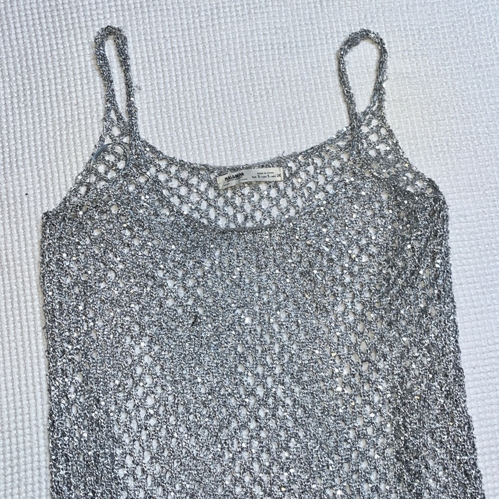 Silver Maxi knit dress